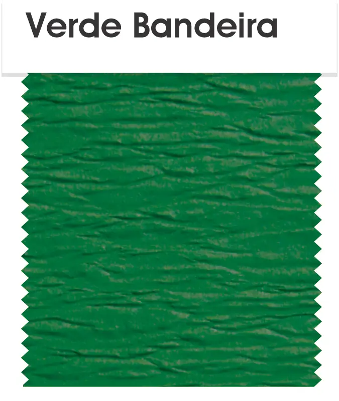 Papel Crepom na cor Verde Bandeira